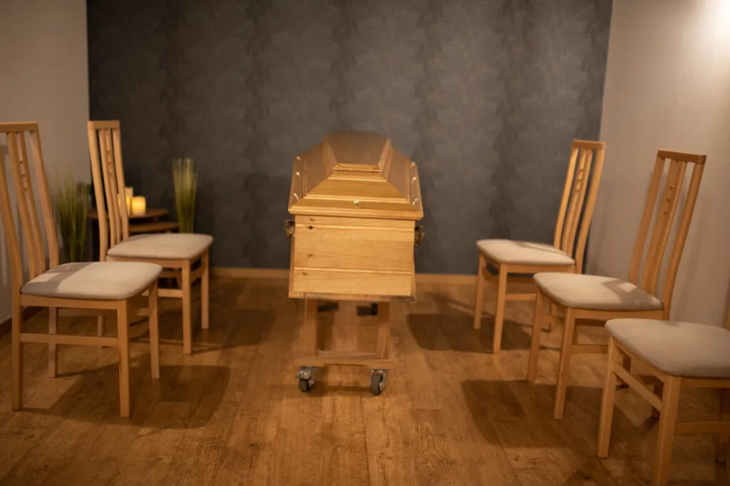 cercueil dans la chambre funeraire